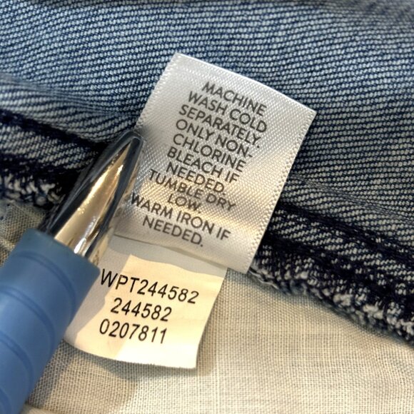 J. Jill Denim High Rise Cropped Capri Stretch Jeans - Picture 13 of 14